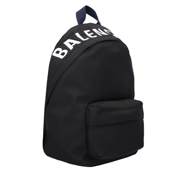 バレンシアガ リュック コピー 刺繍ロゴ入りナイロン素材のバックパック バレンシアガ ウィール S サイズ